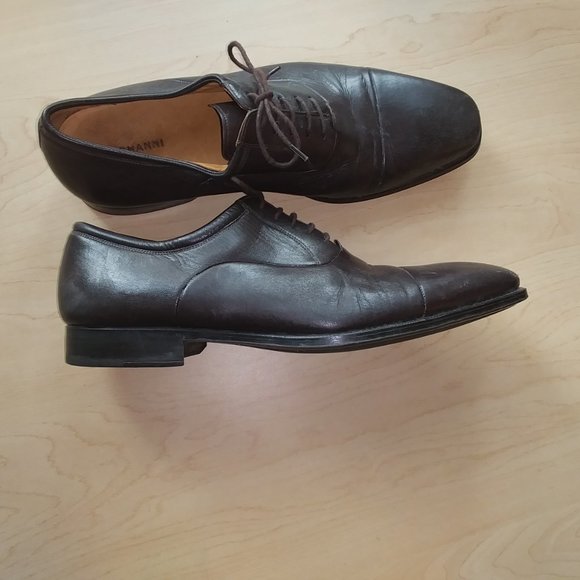 Magnanni cap toe dark brown cap toe dress oxford main image 11